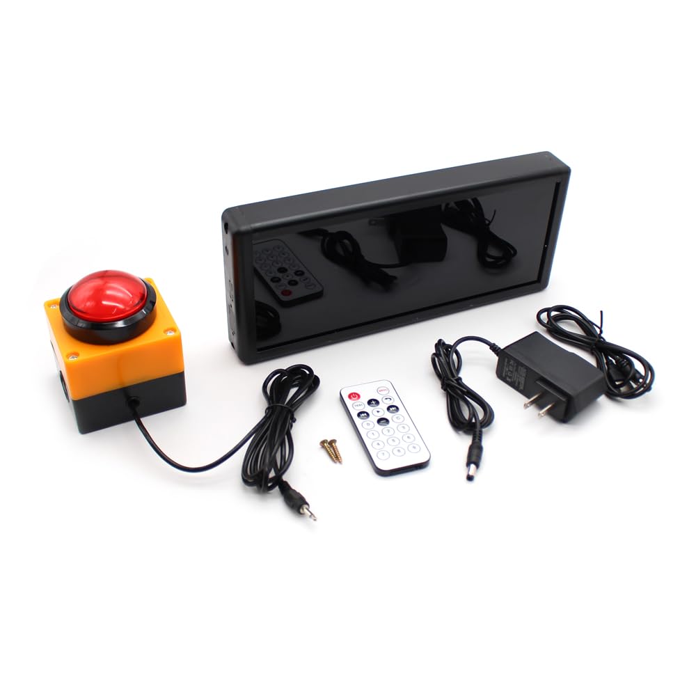 Toplionace Timer da Competizione con Display Digitale, Conto Alla Rovescia, Cronometro, 2,3 Pollici, 4 Cifre, Attrezzatura per Allenamento Vocale + Telecomando