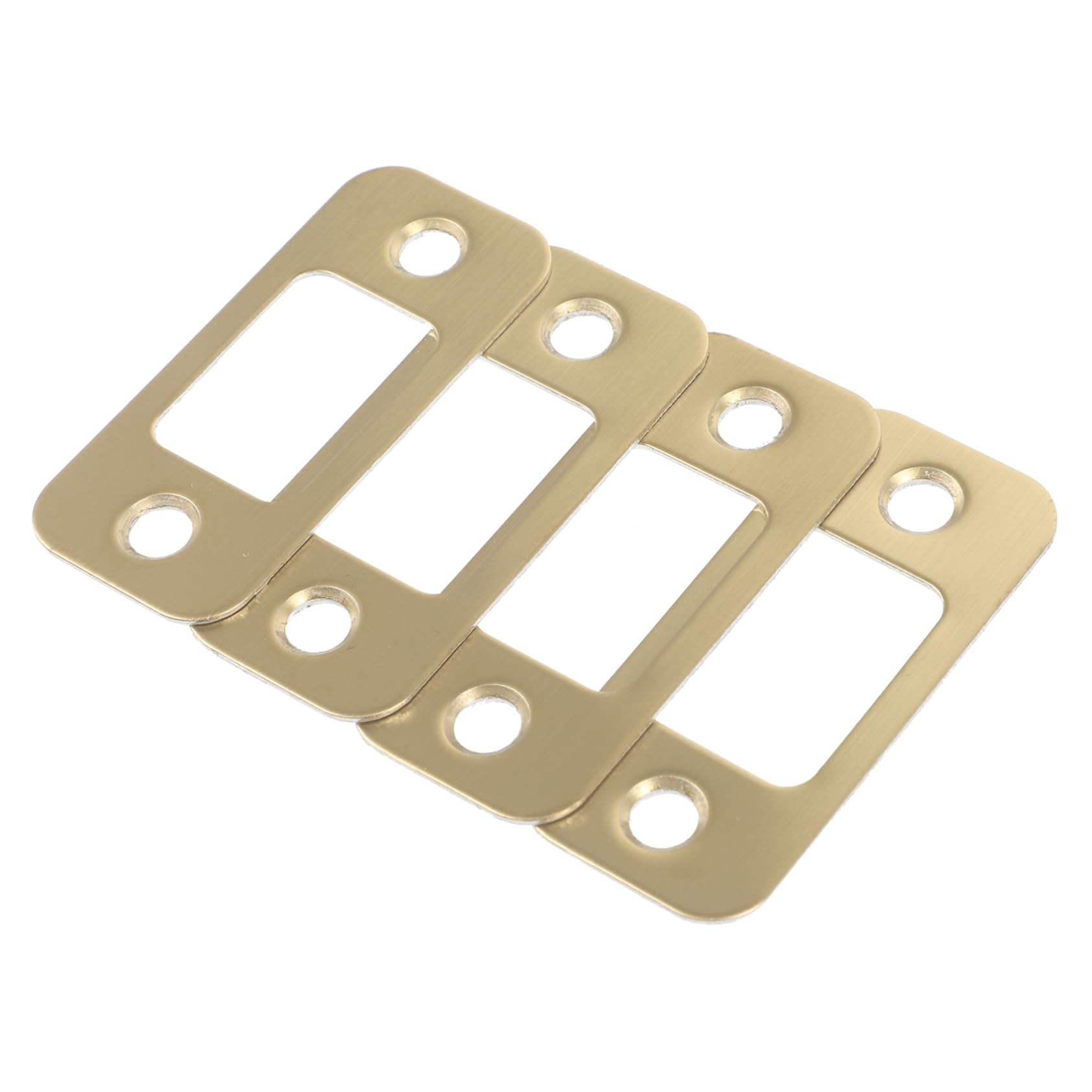 OSALADI 20pièces Plaques De Gâche De Sécurité Lot Pour Renforcement De Porte Compatible Avec Divers Pênes Finition Dorée Résistantes à Pour Usage Résidentiel Et Commercial