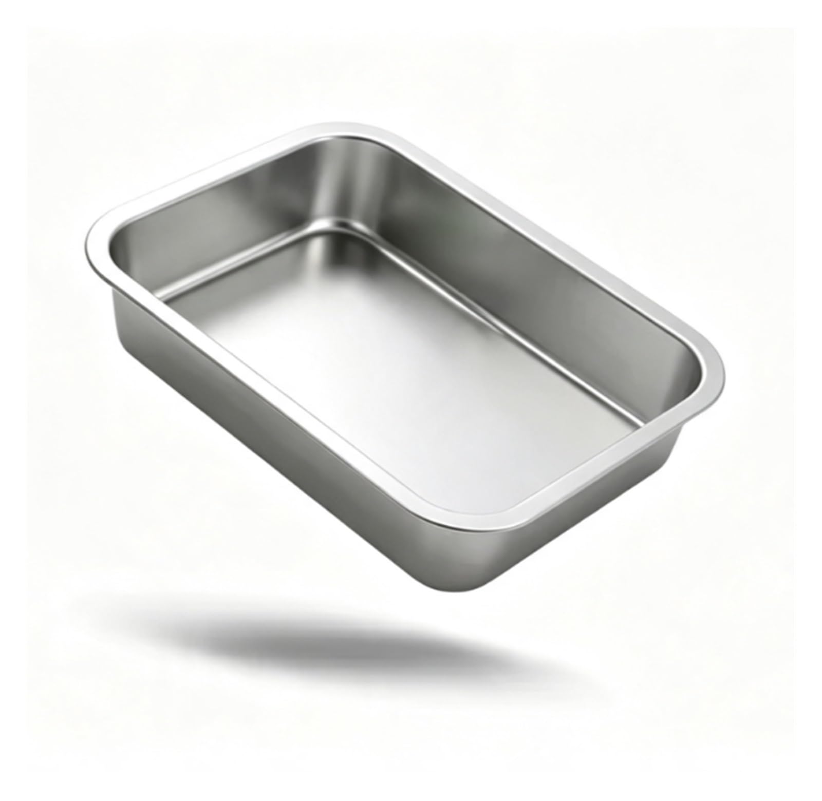 304 Edelstahl-Tellerblech, rechteckig, quadratisch, Ofenblech, Backform, tief(40x30x15cm tray)
