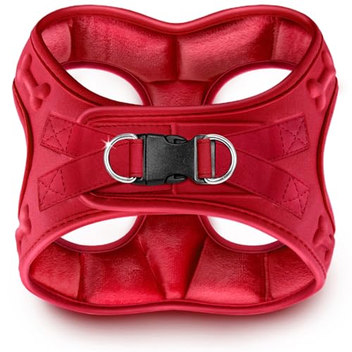 Comfort fit Step-in Dog & Puppy Harness - Comfortable All Weather Dog Vest Harness: Adjustable, Soft Padded, Easy to Put-on for Small, Medium-Sized Dogs.