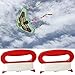 10 Pack Kite String Handle with 98ft Line Red Mini Kite Spool Flying Accessories for Kids and Adults (L, Width: 11.5CM/4.53 inch)