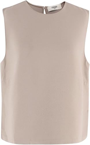 FENDI Blusa sin Mangas Beige Segunda Mano