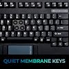 Adesso AKB-425UB - Easytouch Rackmount USB Touchpad Keyboard, Black