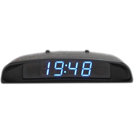 Amazon 多機能 4in1 車載時計 時刻 日付 温度 電圧 お洒落 デジタル コンパクト 時計 コンパス 温度計 車 バイク