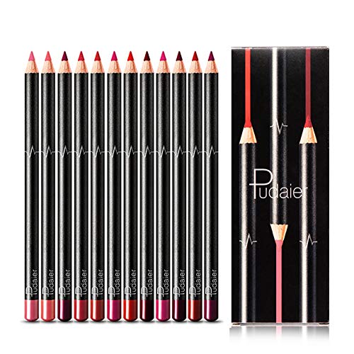 Lip Liner Set 12 Colors Natural Lip Liner Makeup Pencil Long Lasting Matte Velvet Lip Liner