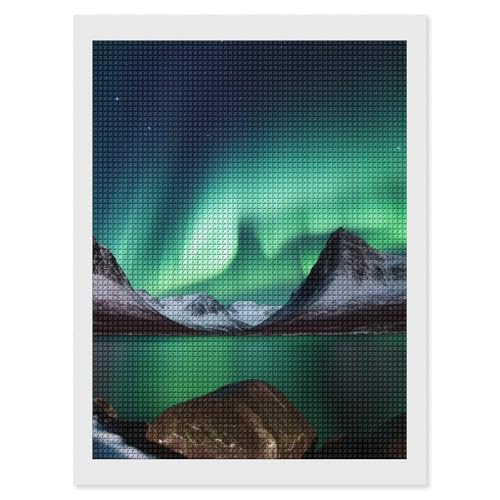 Peinture diamant Aurore Boréale pour débuter facilement les loisirs créatifs 5D