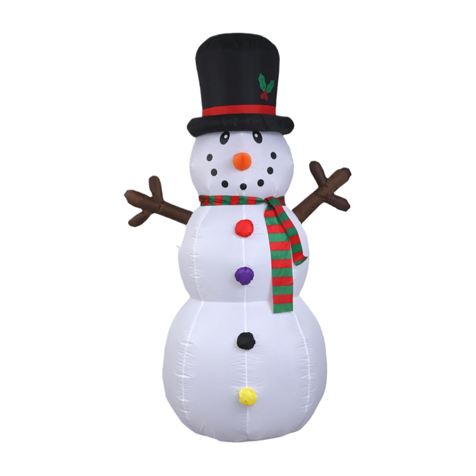 Muñeco De Nieve Inflable 2.38 Metros De Césped Gigante