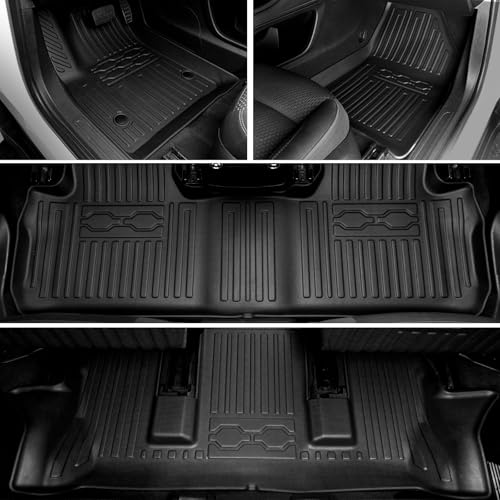 Image of Floor Mats for 2017-2023 GMC Acadia 6 Seat Captain Chairs