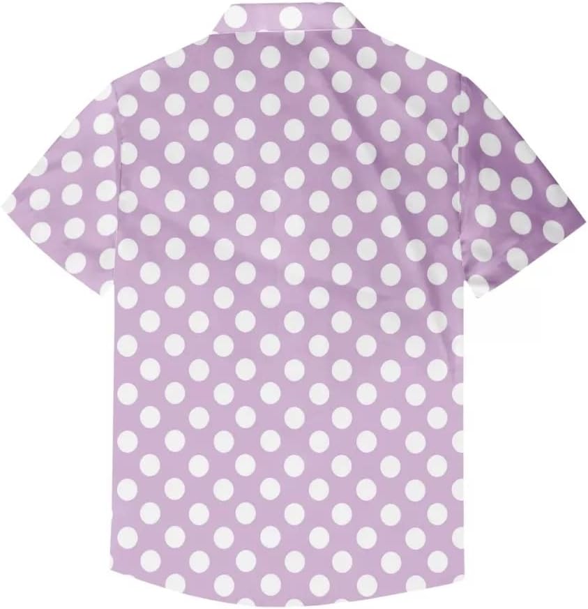 Amzbeauty Men's Casual Button-Down Shirts Leopard Print Running Clothing Beach Surf Golf Hawaii Aloha Shirts