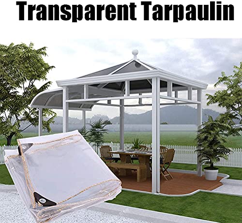Lona Transparente Impermeable 1x1m cubierta protectora resistente 8