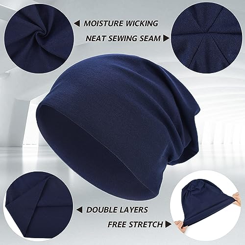 image for EINSKEY Lightweight Slouchy Beanie for Men Women, Oversize Thin Cotton