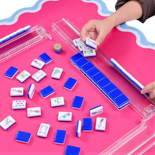 Juego de Mahjong Americano con 160 fichas y bolsa miniatura 7