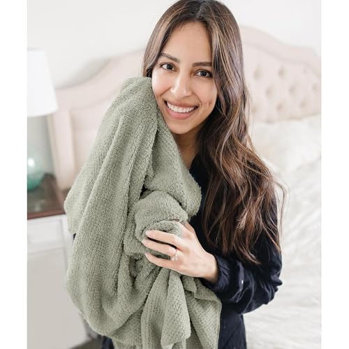 Image of ROLSHOL 2 Packs Large Microfiber Hair Towels for Women, Super Absorbent & Quick Dry Hair Towel Wrap for Curly Hair Long & Short Hair- Anti-Frizz Hair Turbans for Wet Hair (Green & Clay)