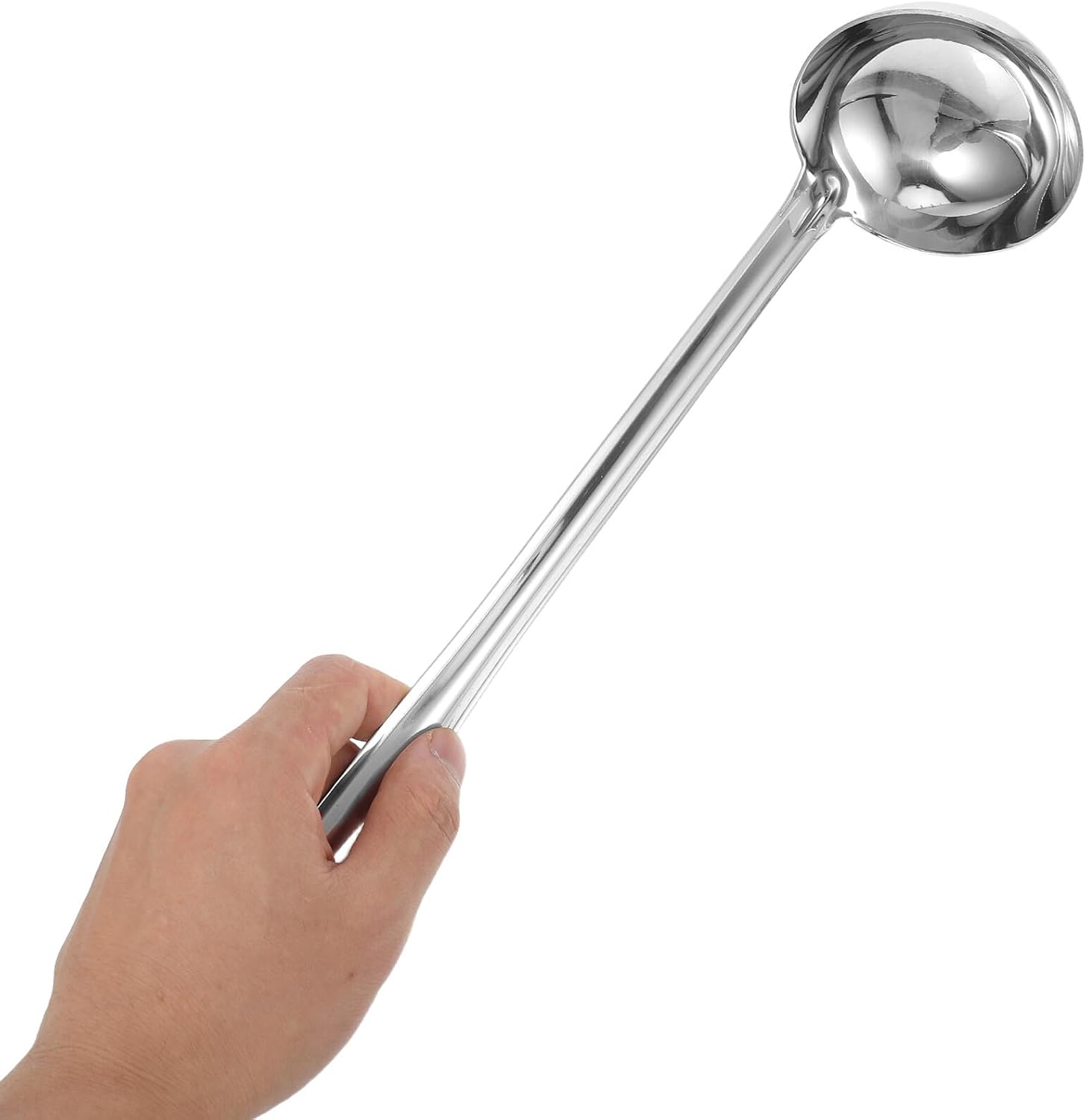 Soup Ladle Serving Spoon Deep Long Handle Stainless Steel with Hook
