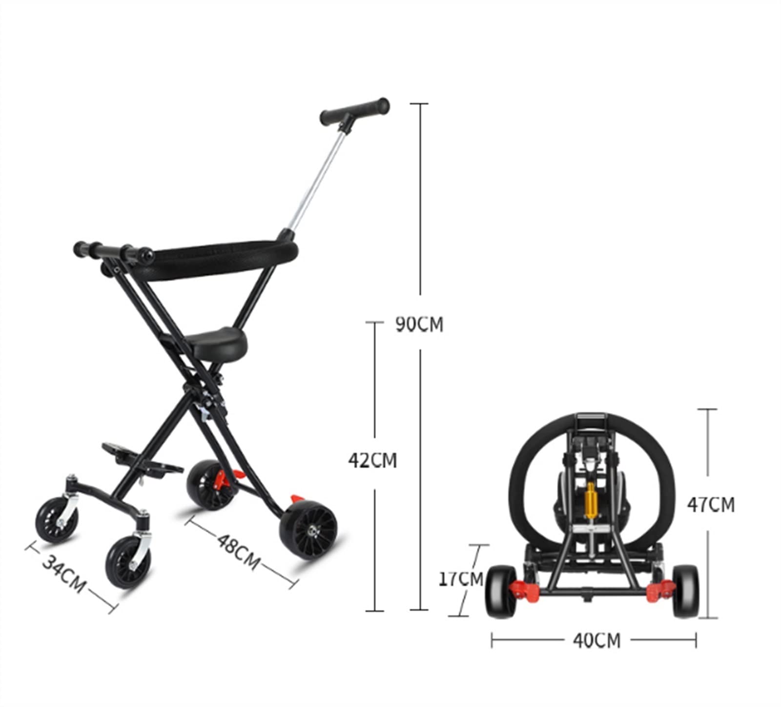 GRTG Parents Push Their Children's Travel Cars, Which Can