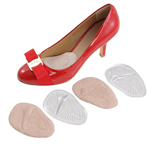 AWEBUY Forefront Ball of Foot Cushions, Metatarsal Pads for Women Heels Shoes，The High Heels,Lady Shoes Heel
