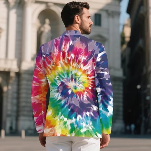 Men's Blazer Casual Sport Coats Slim Fit One Button Suit Jacket Lightweight Sports Jacket with Two Side Pockets3