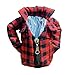 Liuhong Refroidisseur de canettes isolées - Couverture de Veste à Carreaux, Refroidisseur de Boissons de canettes de bière pour canettes de 12 oz, Cadeaux Uniques pour Elle Lui