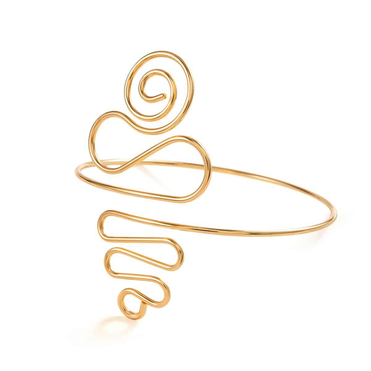 Gold Plated Stylish Kada Bajuband Bracelet Armlet for Women and Girls (16645b)