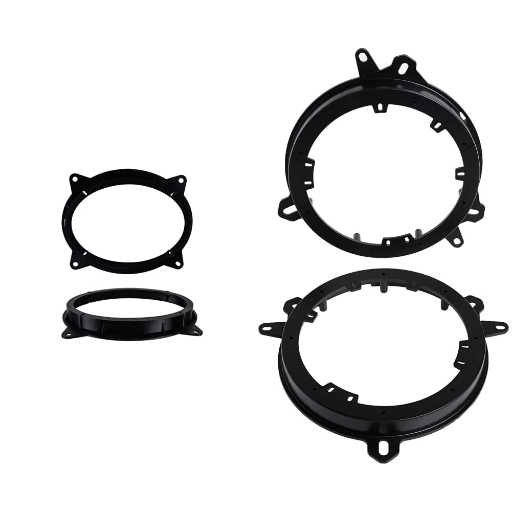 Metra 6" x 9" and 6" to 6-3/4" Speaker Adapters for Select Toyota/Lexus/Scion Vehicles (1998-Up), Black