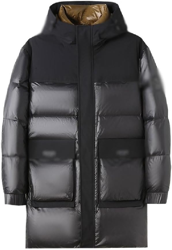 VIDI Down Jacket Men's Hooded Thickened Warm Winter Clothing