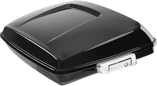 Miniatura 2 de XMT-MOTO Paquete turístico negro vívido Razor Pack Trunk+Backrest Pad+ Tour Pack Rack de montaje para Harley Touring Modelos Road King, Road Glide,