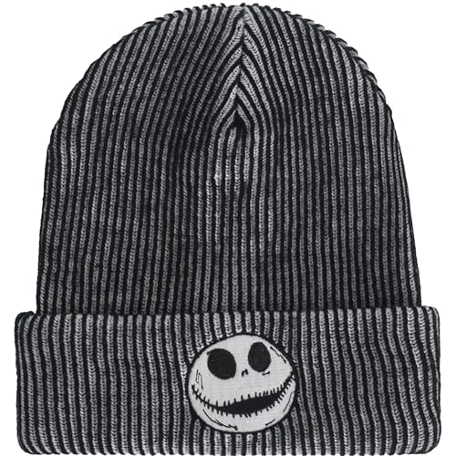Image of Disney Nightmare Before Christmas Jack Skellington Cuffed Beanie Hat