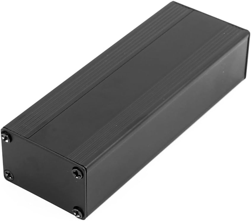 Aexit 112 x 40 x 25mm Multi-purpose Electronic Extruded Aluminum Enclosure Box Black (e1faf8b0cda4fc75ce8c8f776cdacdc5)