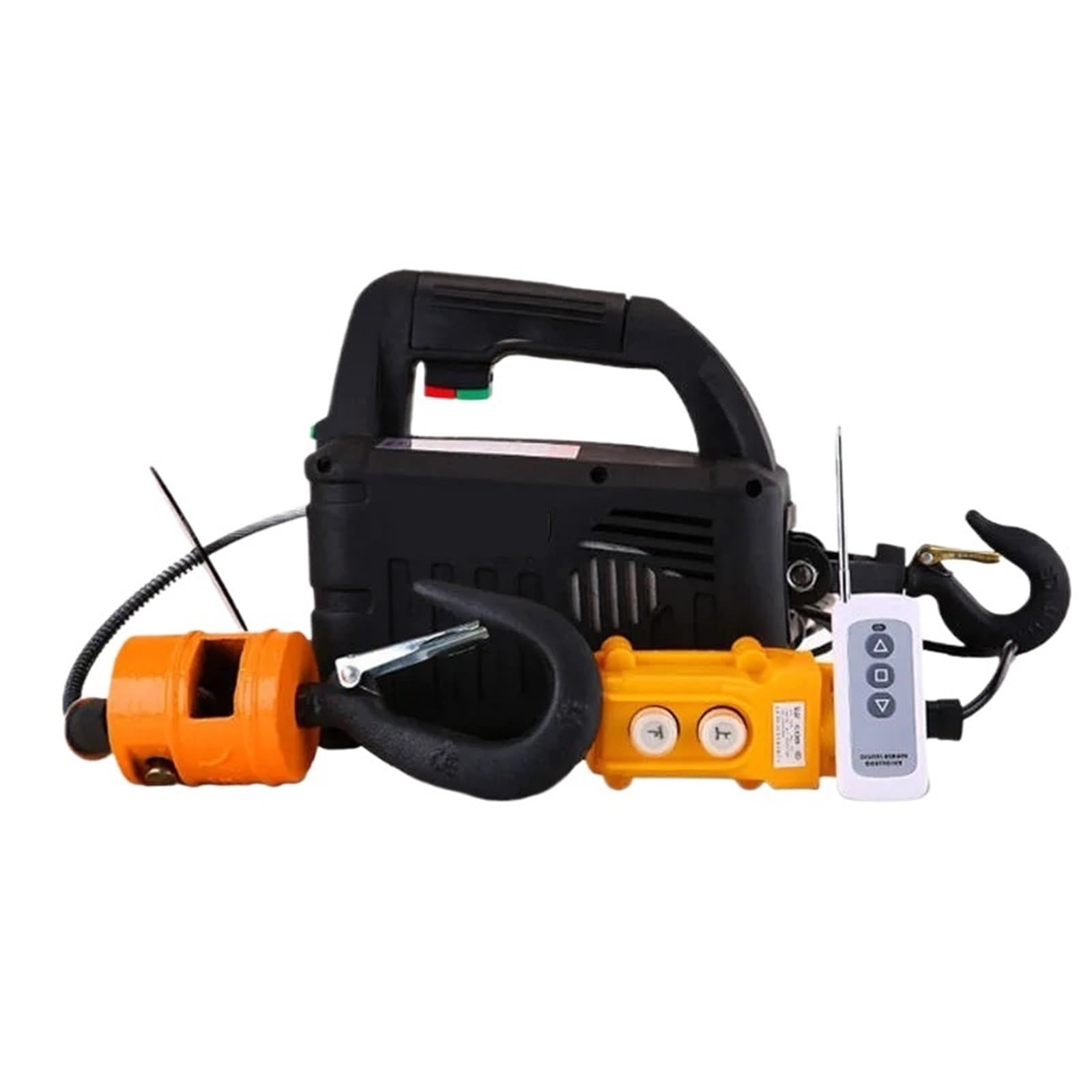 Cabrestante Elevador Polipasto eléctrico de 500kg con Control remoto 3 en 1, polipasto de carcasa de aluminio, grúa pequeña para interiores y hogares Polipasto Eléctrico(500kg 7.6m)