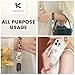 Scrunchie Keychain Wristlet, Key Chain for Car Keys with D Ring, Stretchy Phone Charms with Tether Tab for Women.