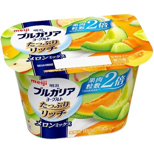明治 ブルガリアヨーグルト たっぷりリッチメロンミックス