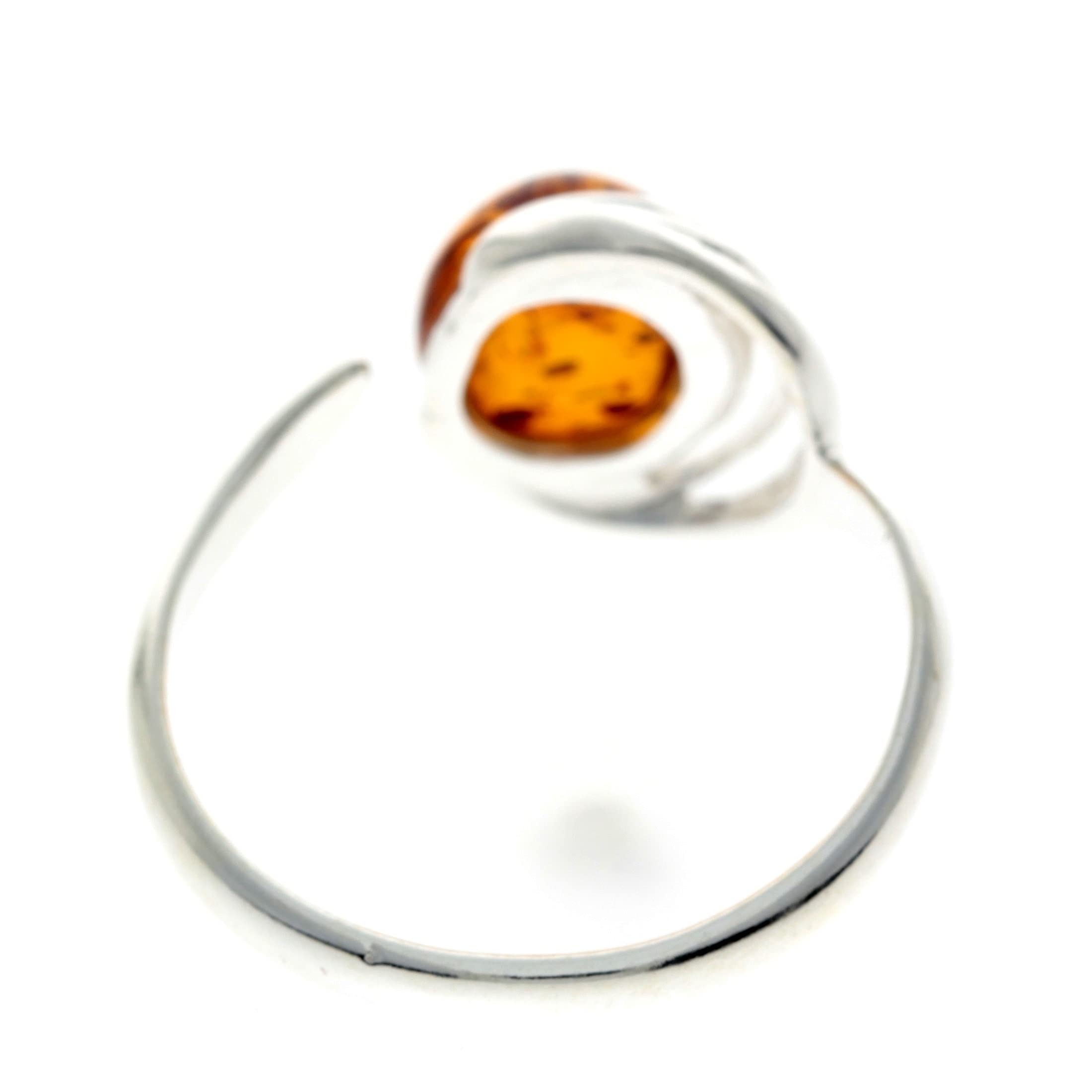 SilverAmber Gioielli - Anello da donna in argento Sterling 925 con ambra GL433A Regolabile individualmente