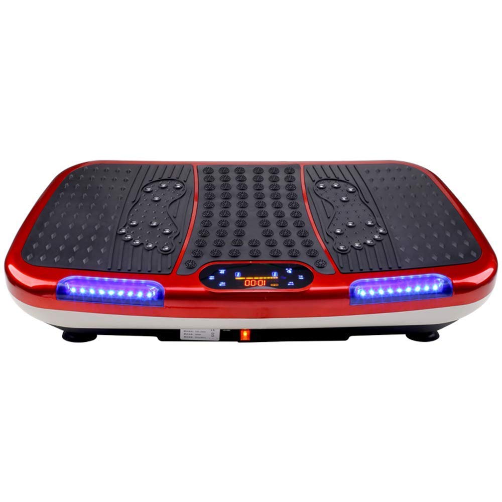Macchina per Esercizi a Vibrazione Pedana Vibrante per Istruttore di Fitness con Pannello tattile Musicale Bluetooth Funzionamento a Distanza Massaggio del Corpo Facile da riporre Allenamento Attrez
