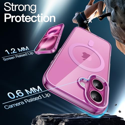 JETech Magnetic Case for iPhone 16, Pink by JETech - Used condition - Image 5