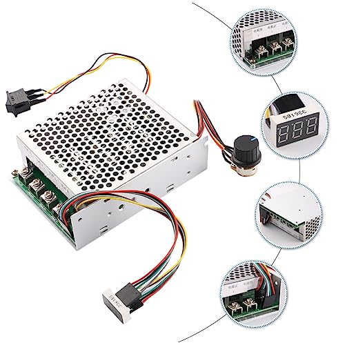 Controlador de motor 10-55v 60a reversible con indicador digital de velocidad 3