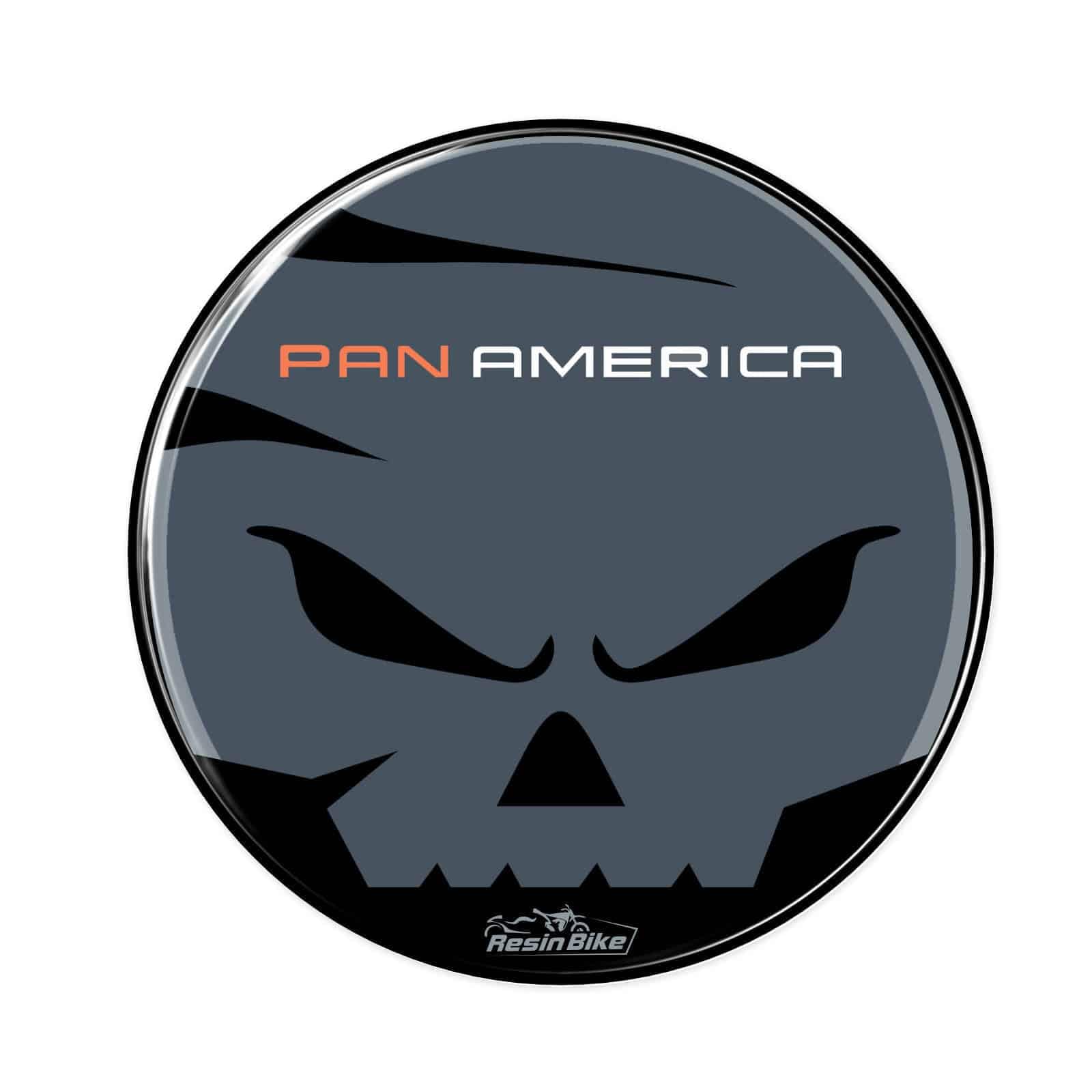 Resin Bike Naklejki Moto kompatybilne z Harley Davidson Pan America 1250 2020-2026. Chronią Obszar skrzyni korbowej wariatora przed uderzeniami i zadrapaniami. Naklejki żywiczne z efektem 3D