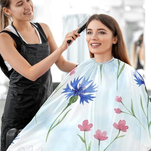 Capa para corte de cabello impermeable profesional MAOBLYR con cierre ajustable de broche miniatura 7
