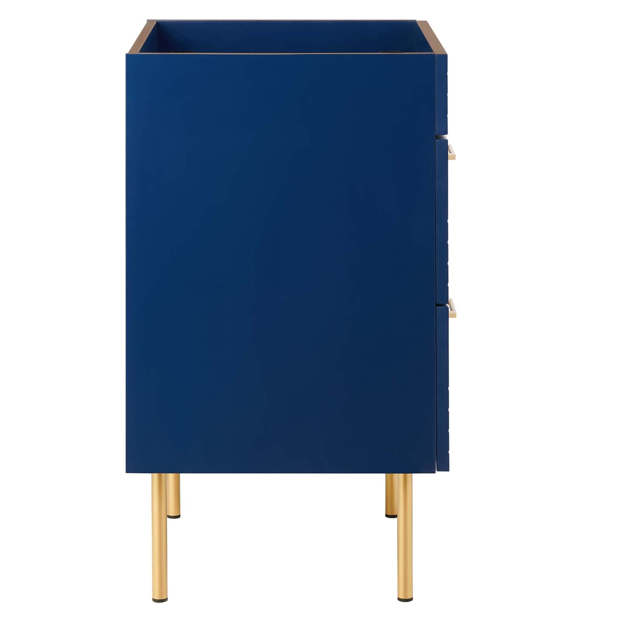 Modway Daybreak 23.5" Particleboard MDF Wood and Metal Bathroom Vanity in Blue