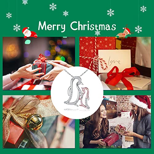 Mother and Daughter Animals Necklace 925 Sterling Silver Original Mother's Day Birthday Charms Gifts for Mommy Grandmom Daughter Jewelry Family Present Gift3