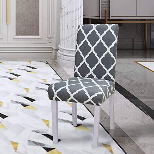Yeession Set Of 4 Stretch Removable Washable Short Dining Chair Covers, Dining Room Chair Protector Seat Slipcover For Hotel,Banquet,Wedding,Party (Style 18) #TOP4