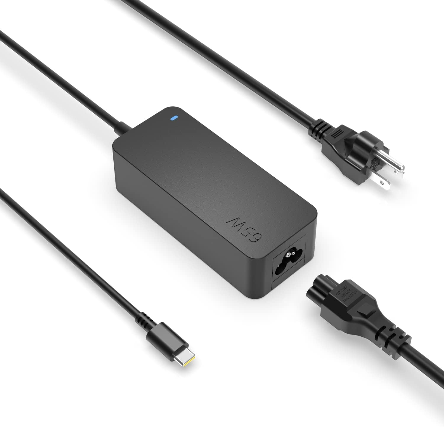 65W Fast Charger Fit for Lenovo Yoga L15 L14, ThinkPad T14 T14s T15 T16 E14 E15 E16 L13 Gen 1 2 3 4 5 6 Laptop (with UL Safety Certification), USB C, 45W