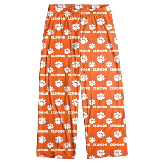 Clemson Tigers Men's Scatter Pattern Pajama Lounge Pants Multi Color Medium 34-36