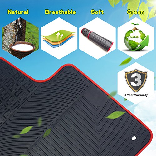 Biosp Car Rear Cargo Liner For Mazda Cx-5 Cx5 2017 2018 2019 Trunk Mat All Weather Rubber Carpet Black Heavy Duty Custom Fit-Odorless Waterproof #TOP2