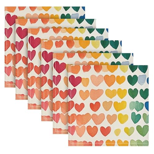 ALAZA servilletas de tela 6 unidades, multicolor, 20x20 pulg miniatura 6