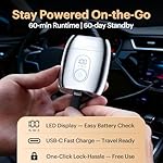 Metal Mini Shaver for Men - Travel-Friendly Portable Alloy Electric Rotary Beard Razor for Face, Gift, Wet/Dry IPX7 Waterproof Cordless USB-C Rechargeable, Upgraded RX40, Mini Pro 3.0 - Image 5