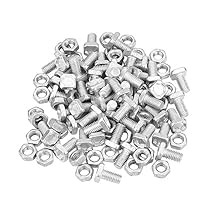 50 Packs Greenhouse Nuts and Bolts Square Head Bolts Nuts Greenhouse Repair Kit Parts Replacement Garden Supplies
