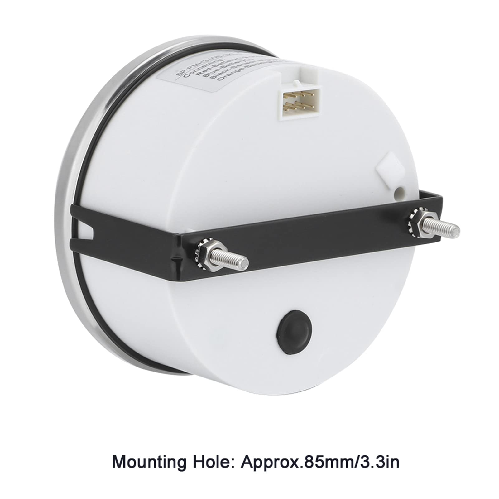 Jiawu 85mm Tacómetro para Barco, IP67 Impermeable, 0-3000 RPM, Pantalla