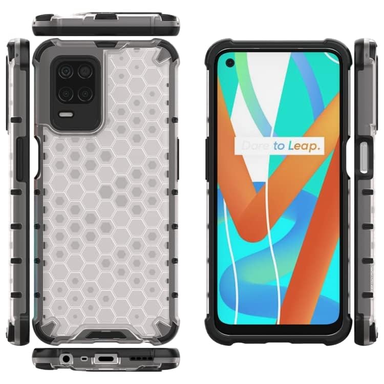 Image of Hard PC Back Case Cover for Realme 8 5G Anti Slip Ultra Thin Shockproof Reinforced Corners (Transparent)