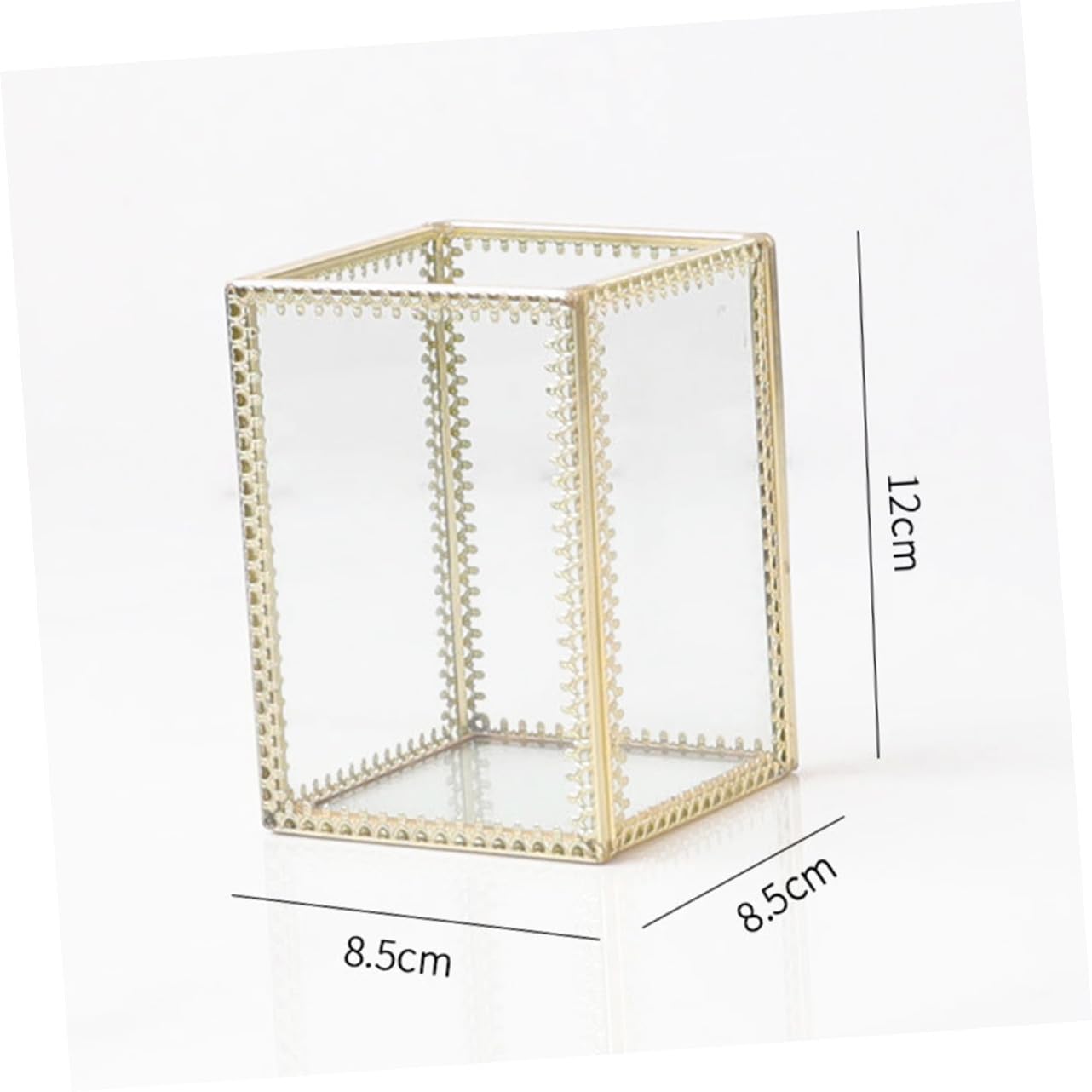 minkissy Cubo para Brochas de Maquillaje y Lápices de Cejas Organizador de Maquillaje para Tocador Caja de Almacenamiento para Pinceles Cosméticos
