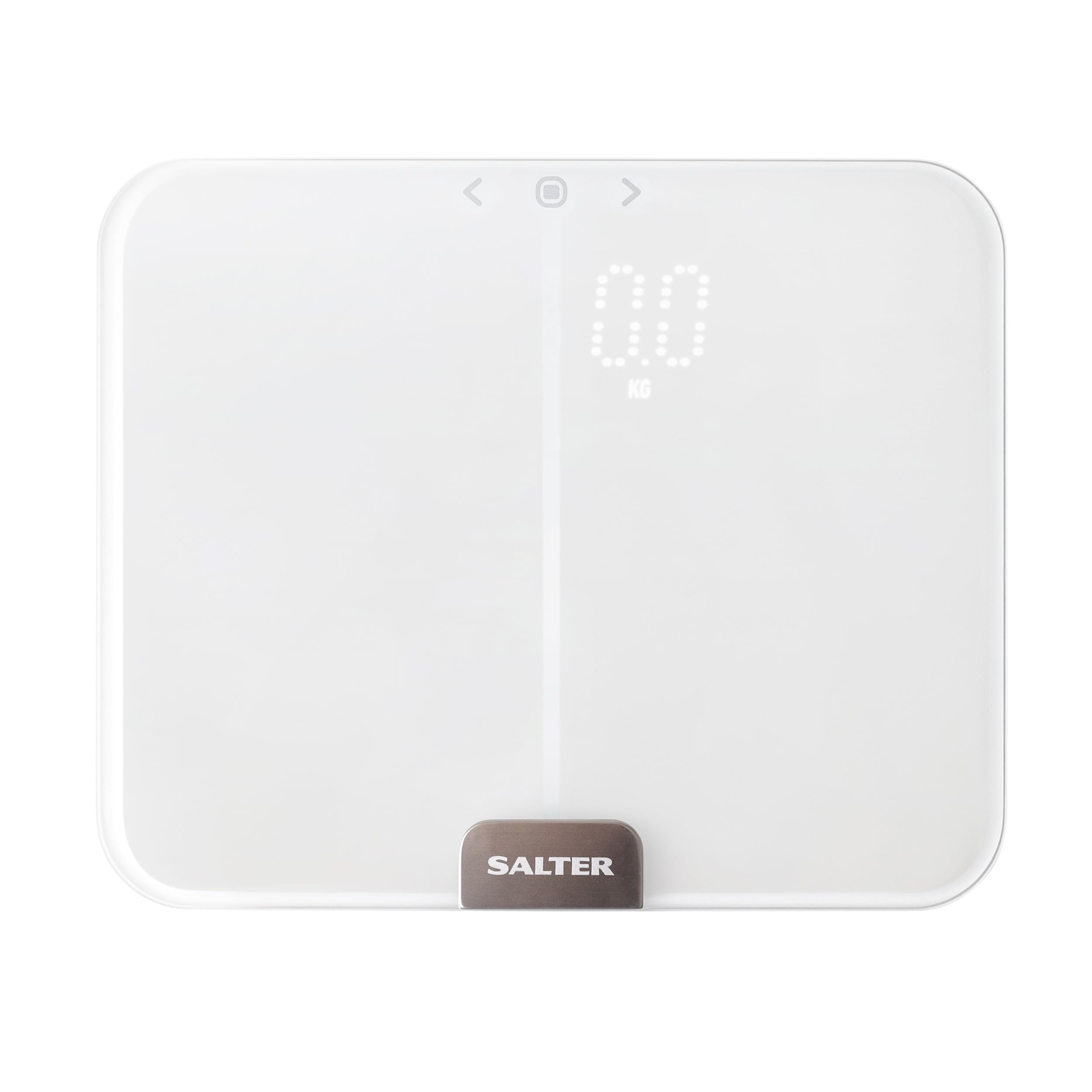 Salter 9164 WH3R Ghost Balance Impédancemètre Compact, Pèse Personne Numérique, Mesure Poids, Masse Grasse et Maigre/Masse Osseuse/IMC/MB/Muscle, Mode Athlète, Mémoire 10 Utilisateurs, Blanc